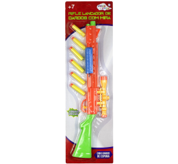 RIFLE LANÇADOR C/MIRA 58CM C/6 DARDOS 422336